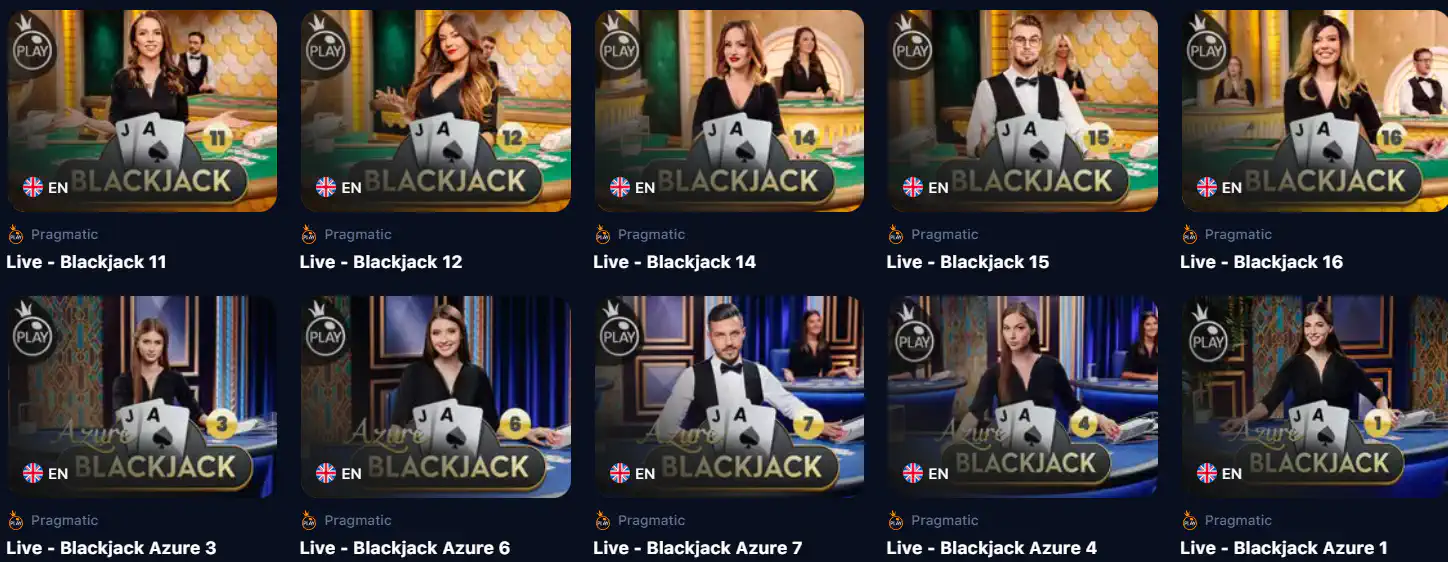 1win Live Blackjack